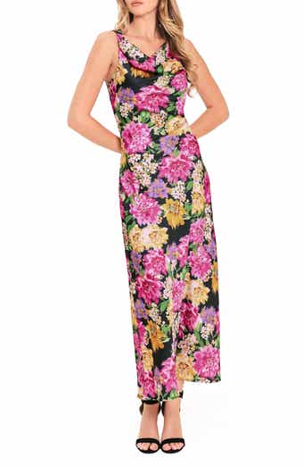 Sleeveless Print Midi Dress