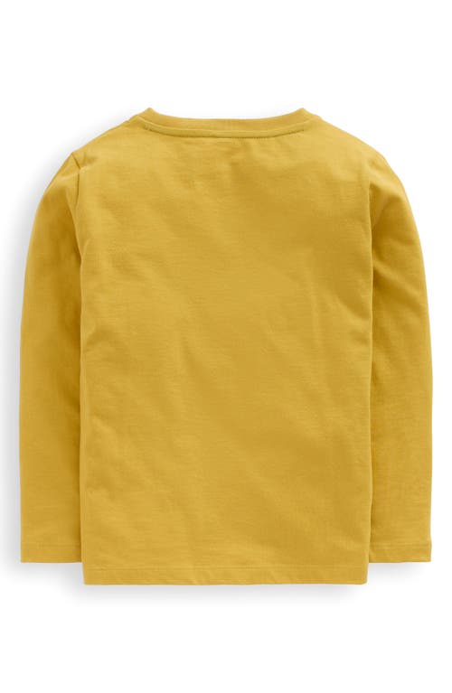 Mini Boden Kids' Owl Cotton Graphic T-shirt In Yellow