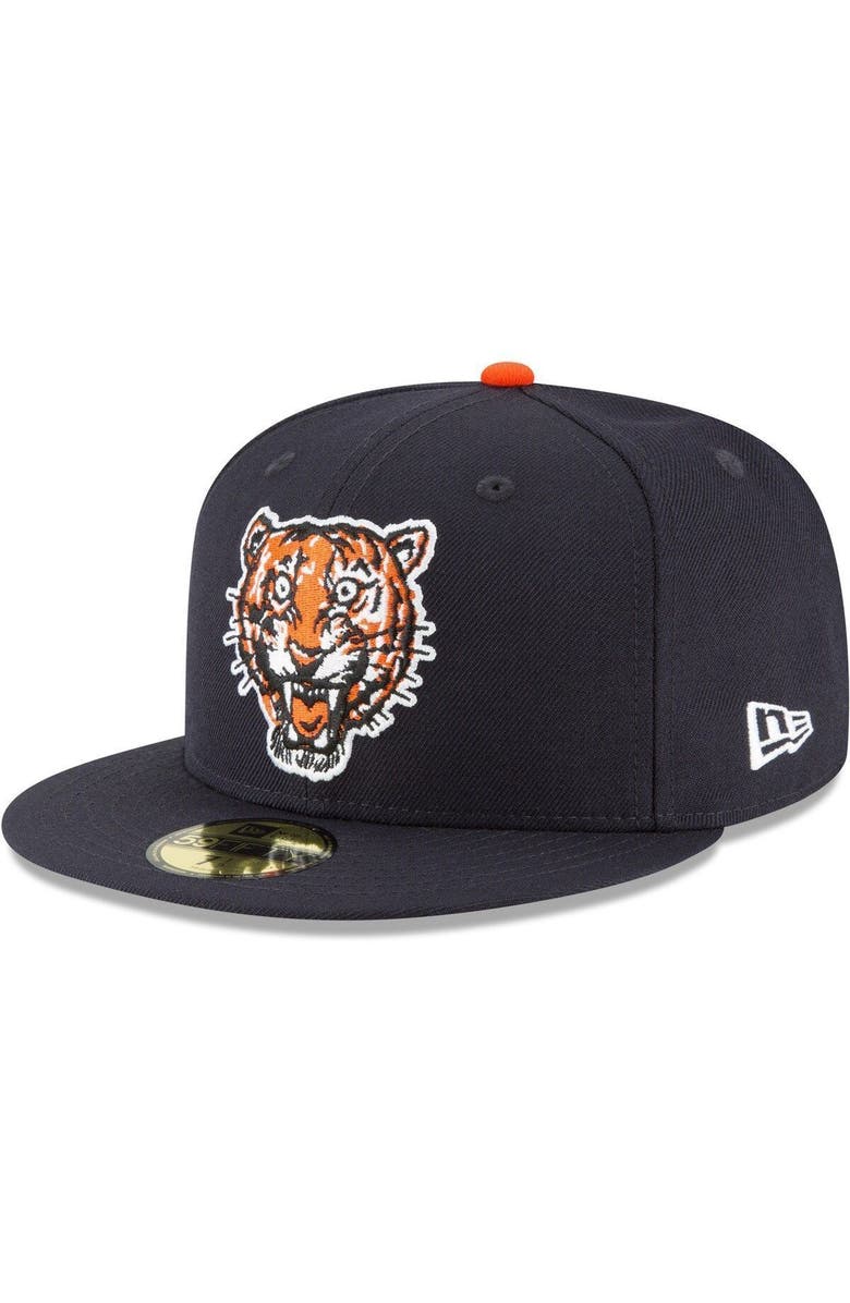 New Era Men's New Era Navy Detroit Tigers Cooperstown Collection Wool 59FIFTY Fitted Hat, Alternate, color, Navy