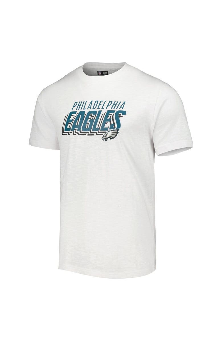 CONCEPTS SPORT Men's Concepts Sport Charcoal/White Philadelphia Eagles Downfield T-Shirt & Shorts Sleep Set, Alternate, color,