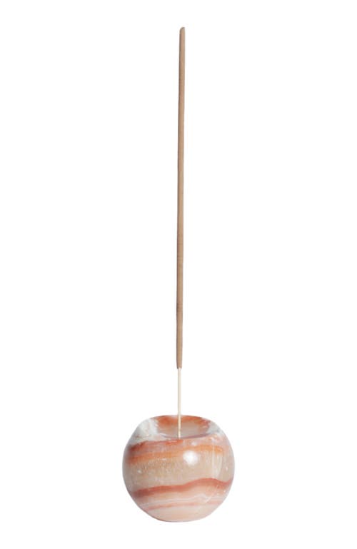 DAR PROYECTOS Gemstone Sphere Incense Holder in Onyx Crème  product