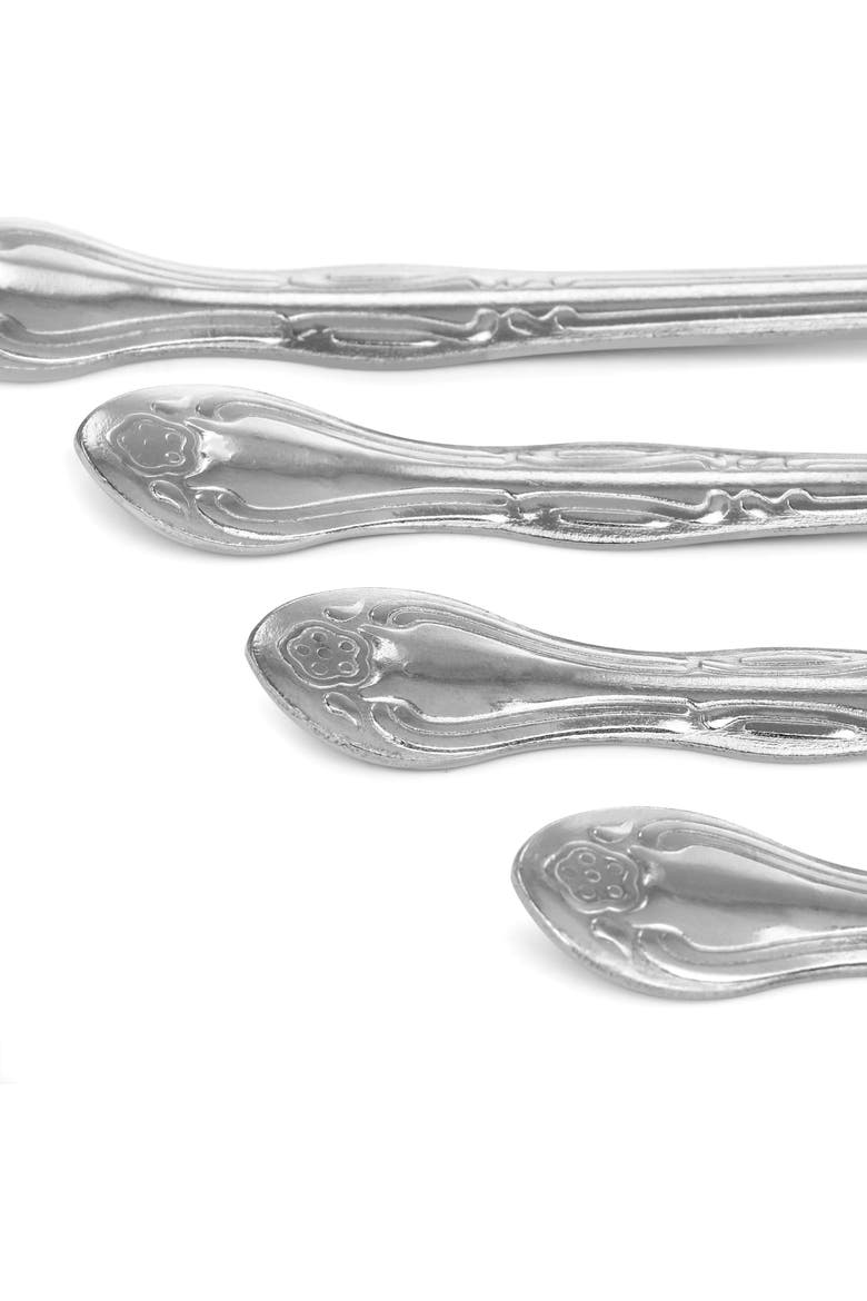 Abbie 4 Piece Stainless Steel Dinner Fork Set, Alternate, color, Silver