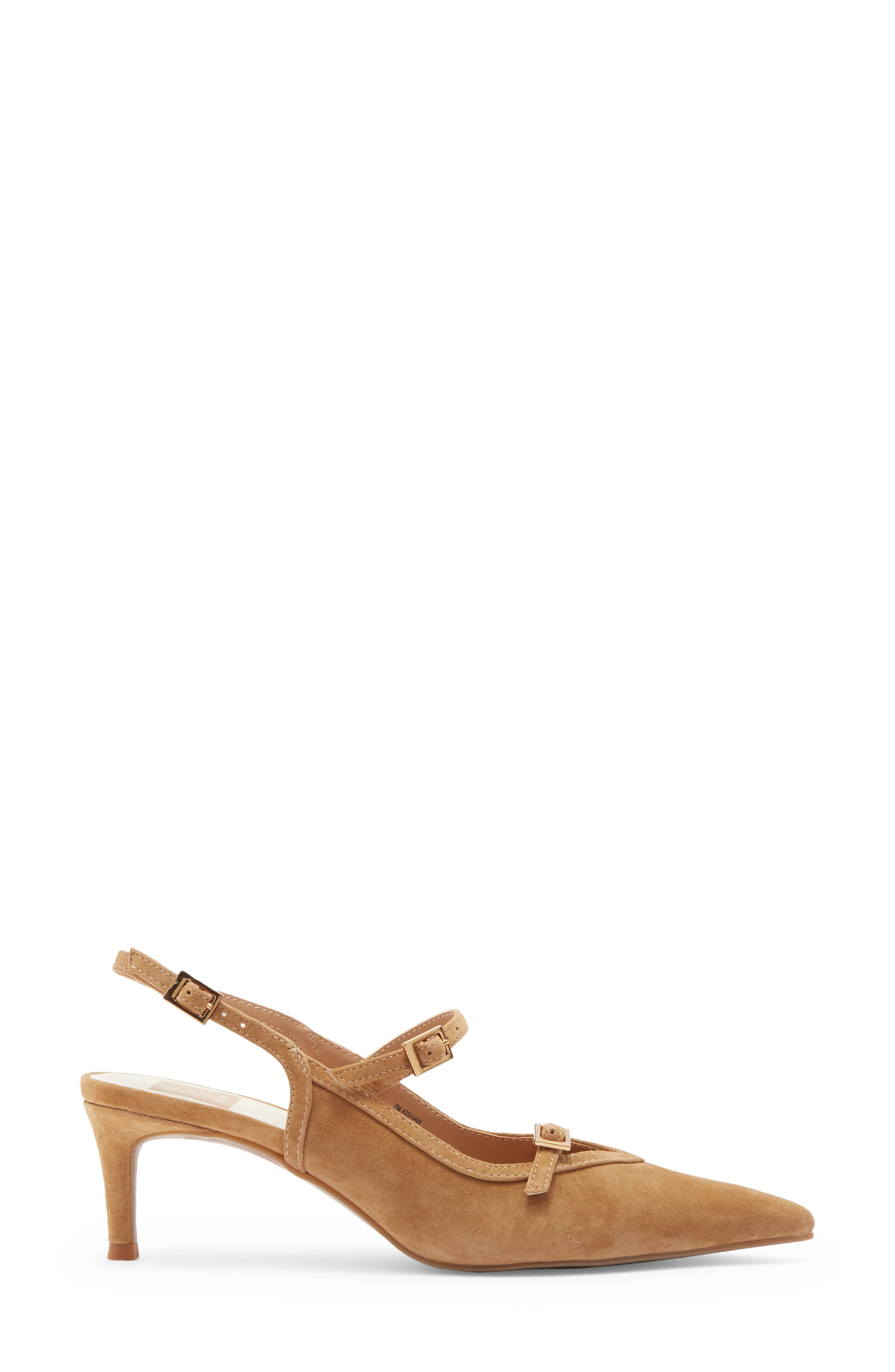 Dolce Vita Kishan Pointed Toe Slingback Pump, Alternate, color, Tan Suede