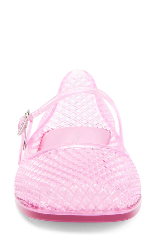 Jeffrey Campbell Breeze Jelly Mary Jane Flat In Pink