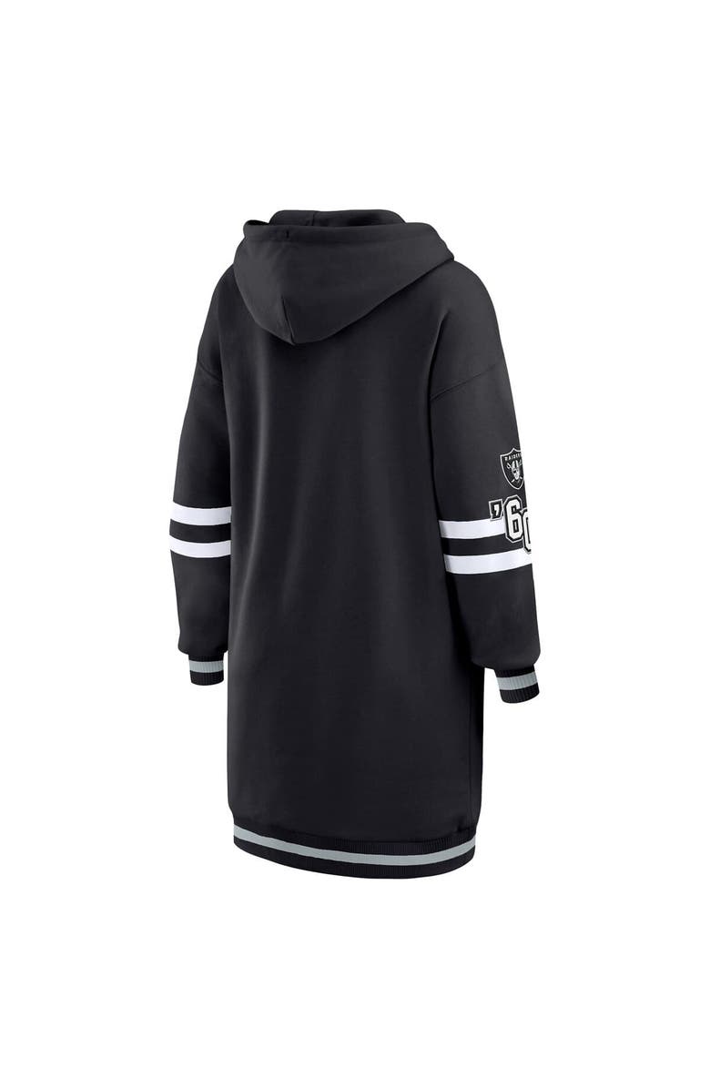 WEAR by Erin Andrews Women's WEAR by Erin Andrews Black Las Vegas Raiders Hoodie Dress, Alternate, color, Black