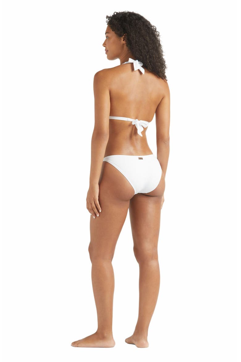 Women's Strass Halter Bikini Top Strass, Alternate, color, BLANC