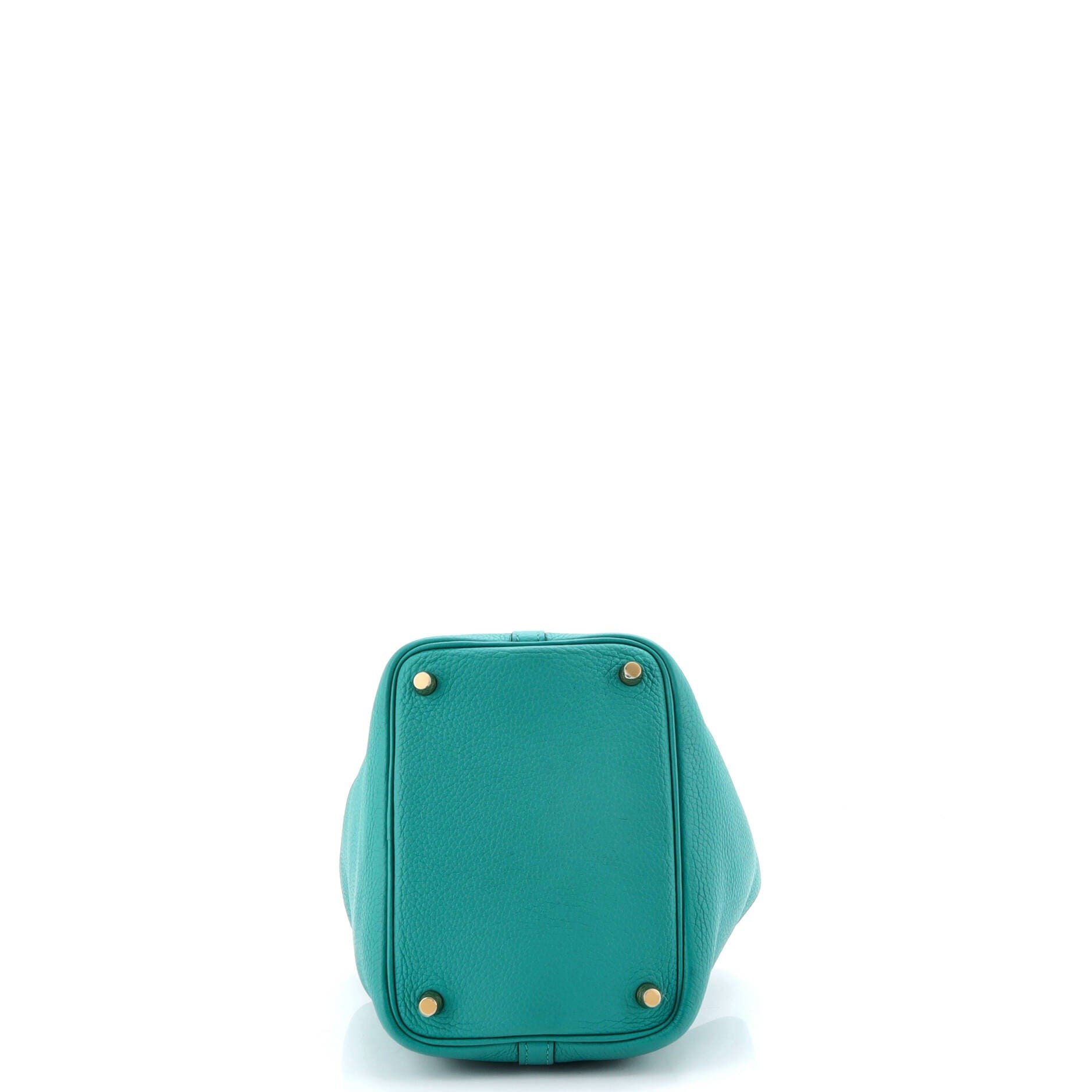 Pre-Owned Hermes Picotin Lock Bag Clemence PM, Alternate, color, Vert Verone