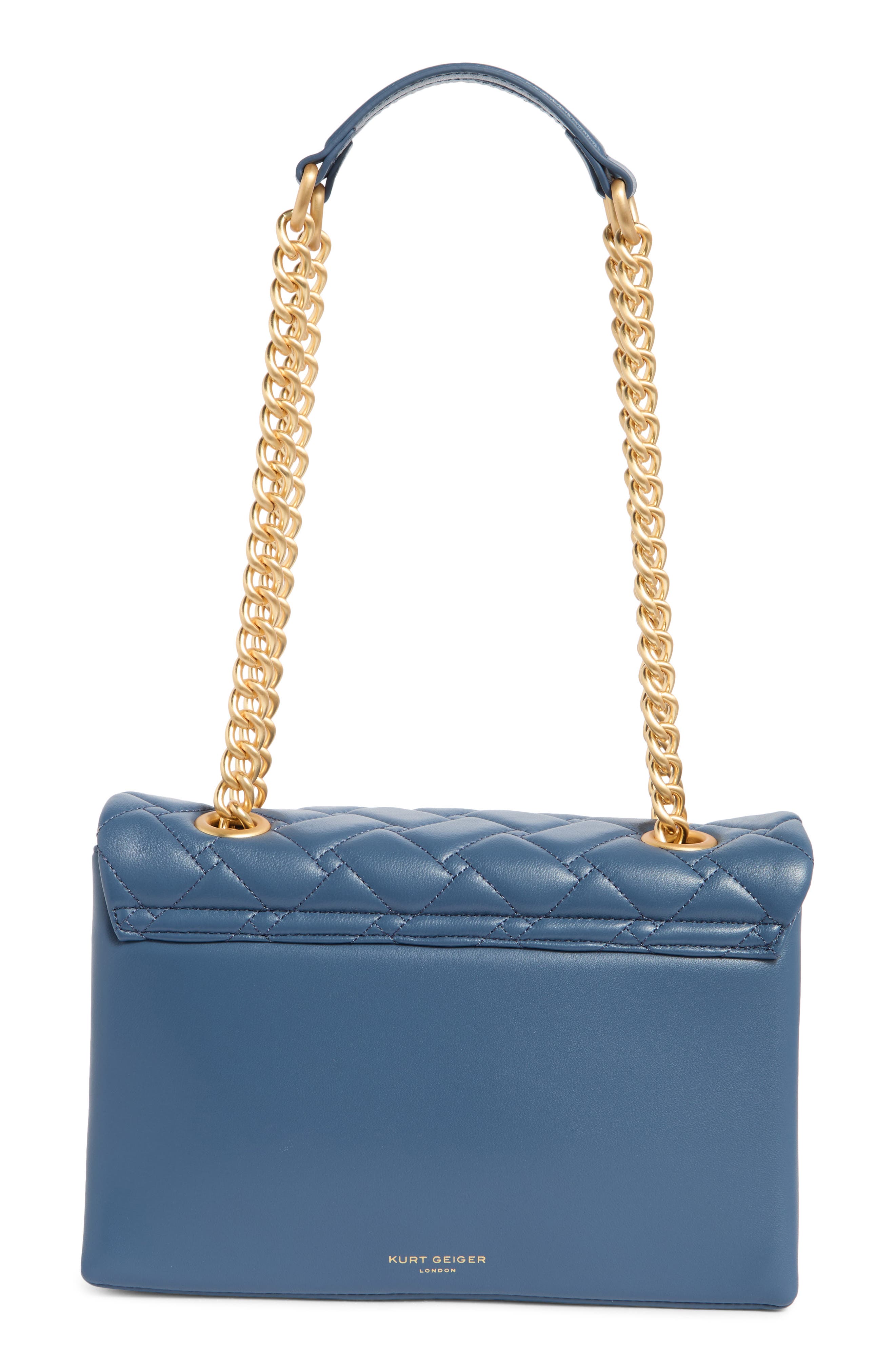 Kurt Geiger London Kensington Leather Crossbody Bag, Alternate, color, Open Blue