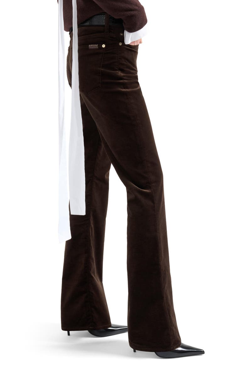 The Leggy Bootcut Velvet Jeans, Alternate, color, VELVET CHOCOLAT
