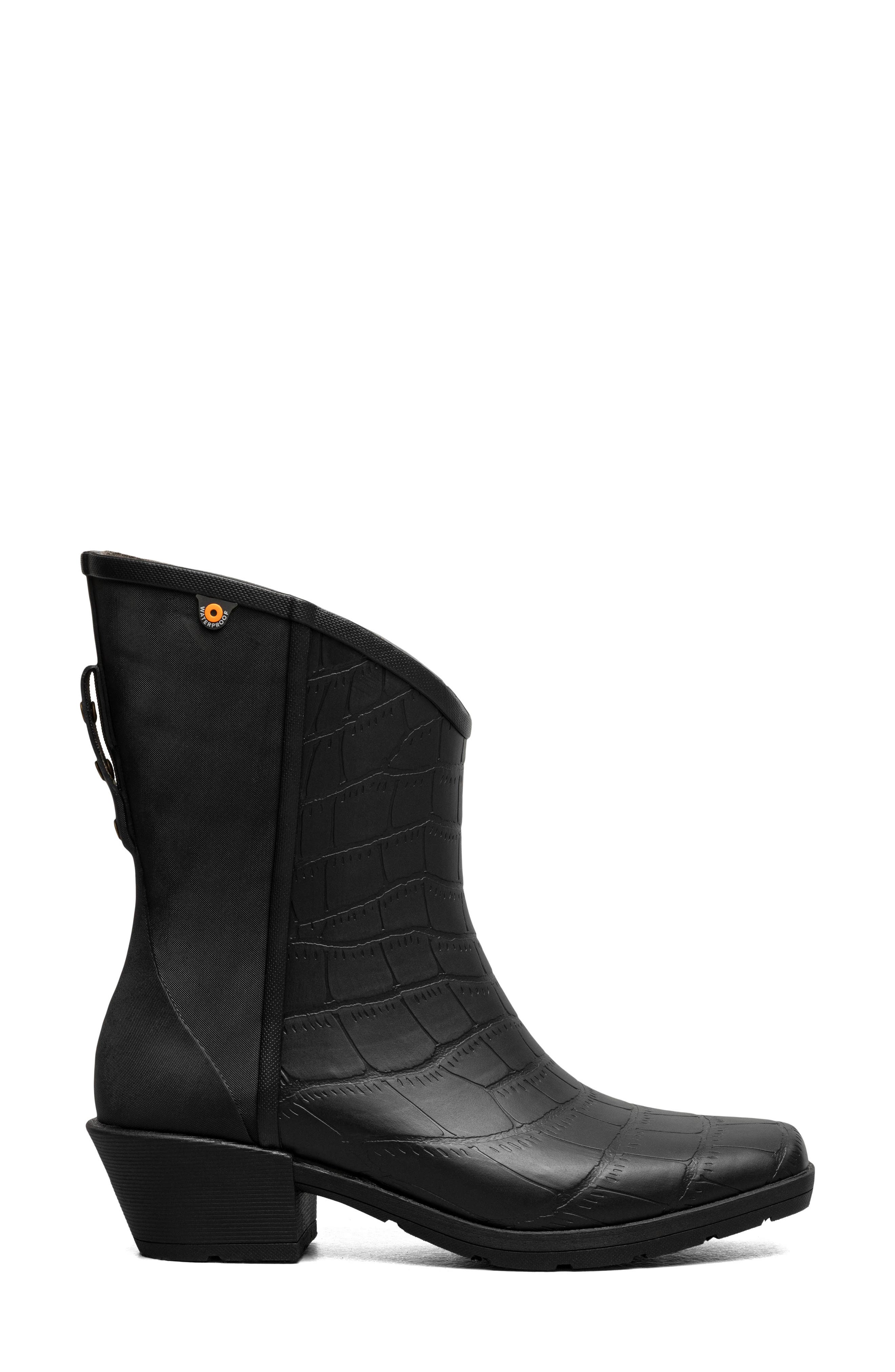 Jolene Waterproof Mid Boot, Alternate, color, BLACK