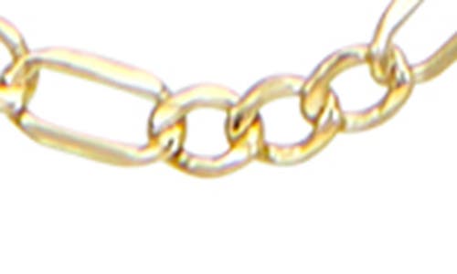 Fuzion Creations 14k Gold Figaro Chain Necklace In Yellow