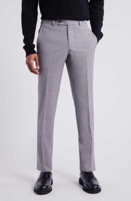 AllSaints Ross Slim Fit Taper Leg Stretch Wool Pants