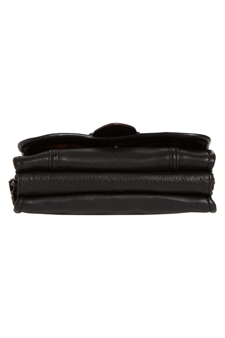 Kestenberg Fierce & Fab Leather Wallet on a Chain, Alternate, color, BLACK GLOVED TANNED