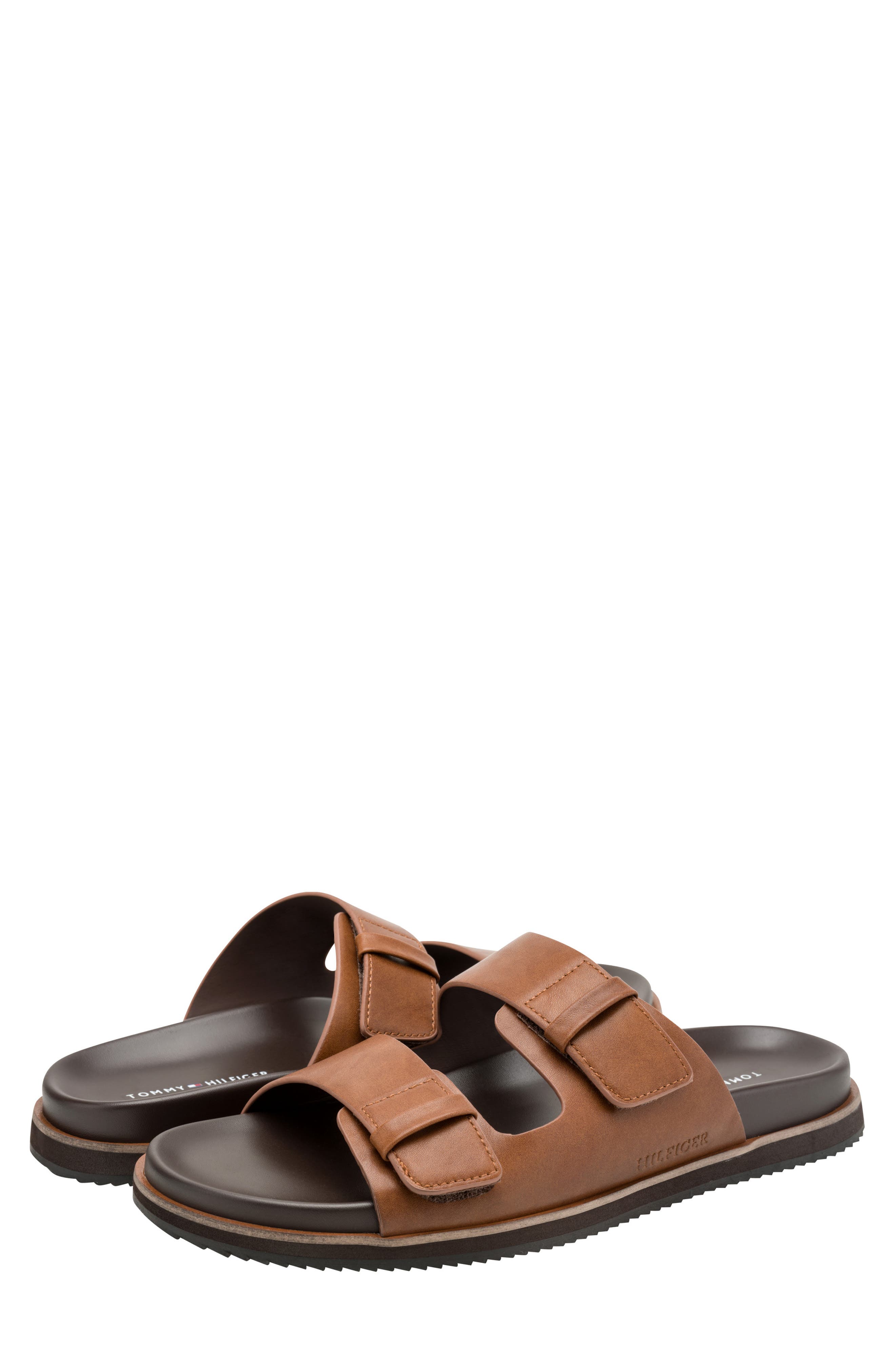 Welker Double Strap Slide Sandal, Alternate, color, LIGHT BROWN