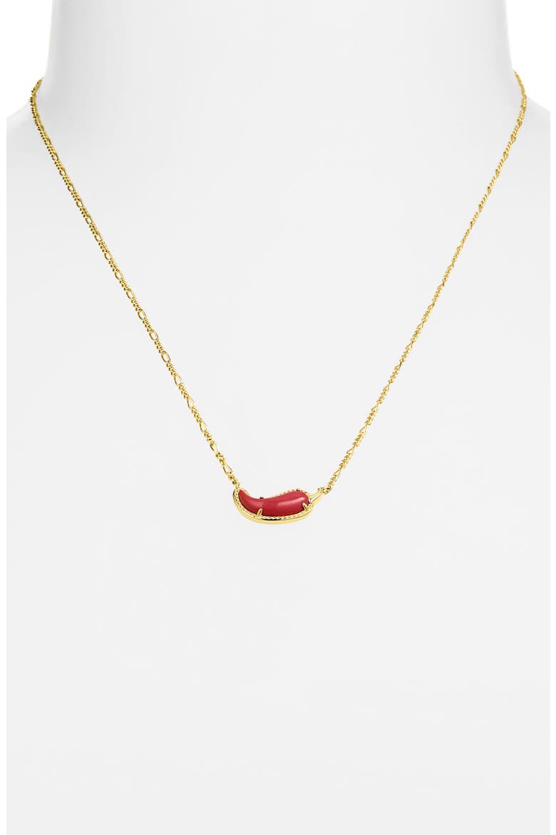 Chili Pepper Pendant Necklace, Alternate, color, GOLD RED VERMILLION MAGNESITE