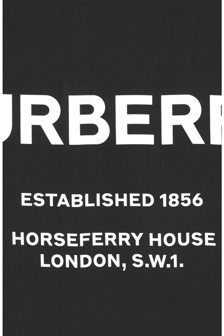 Horseferry Print Square Silk Scarf, Alternate, color, BLACK