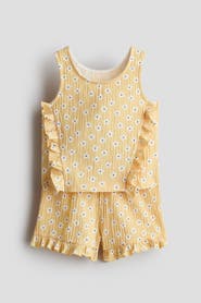 H&M 2-piece ruffle-trimmed set