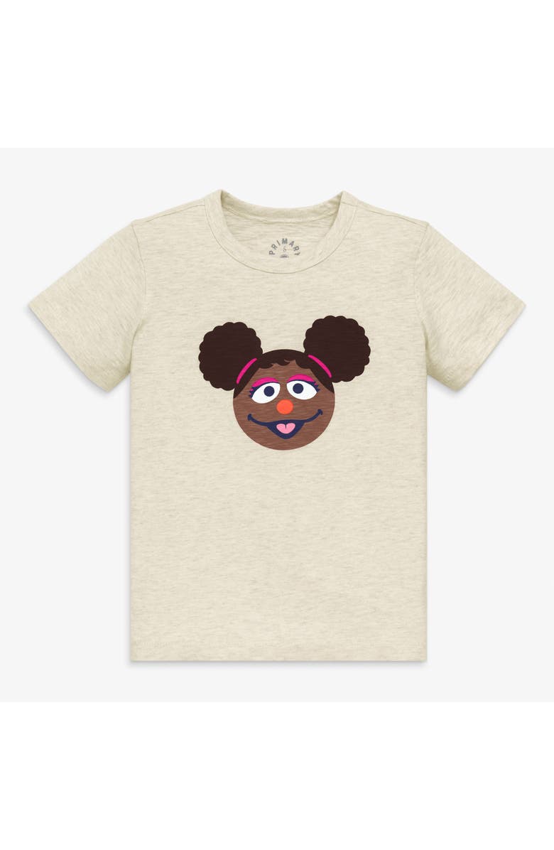 Primary Kids Sesame Street Friends Tee, Main, color, Oatmeal Heather Gabrielle