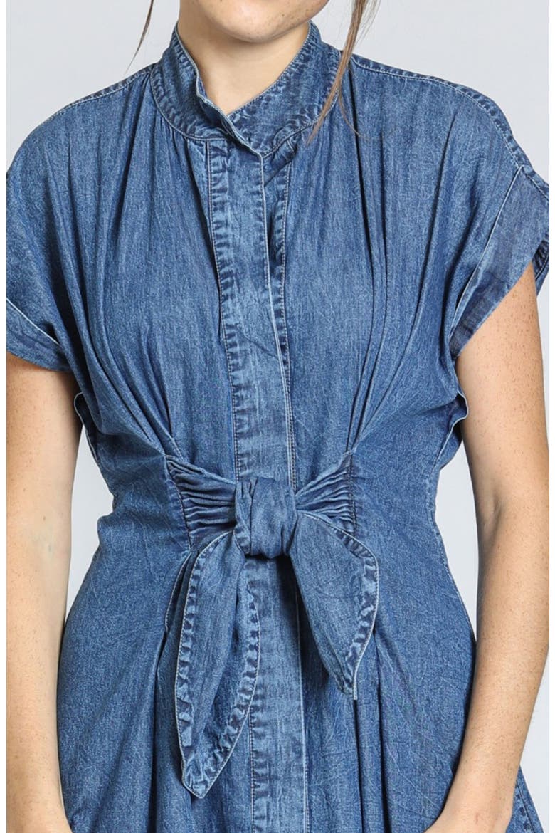 Denim Shirtdress, Alternate, color, LIGHT INDIGO