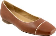Trotters Harbor Cap Toe Flat