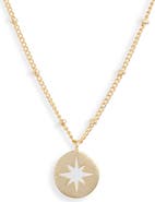 Estella Bartlett Starburst Disc Pendant Necklace