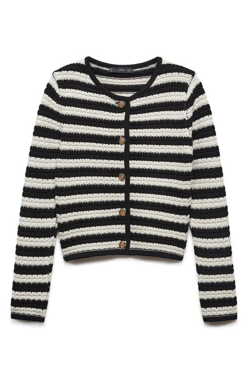 Mango Stripe Cardigan