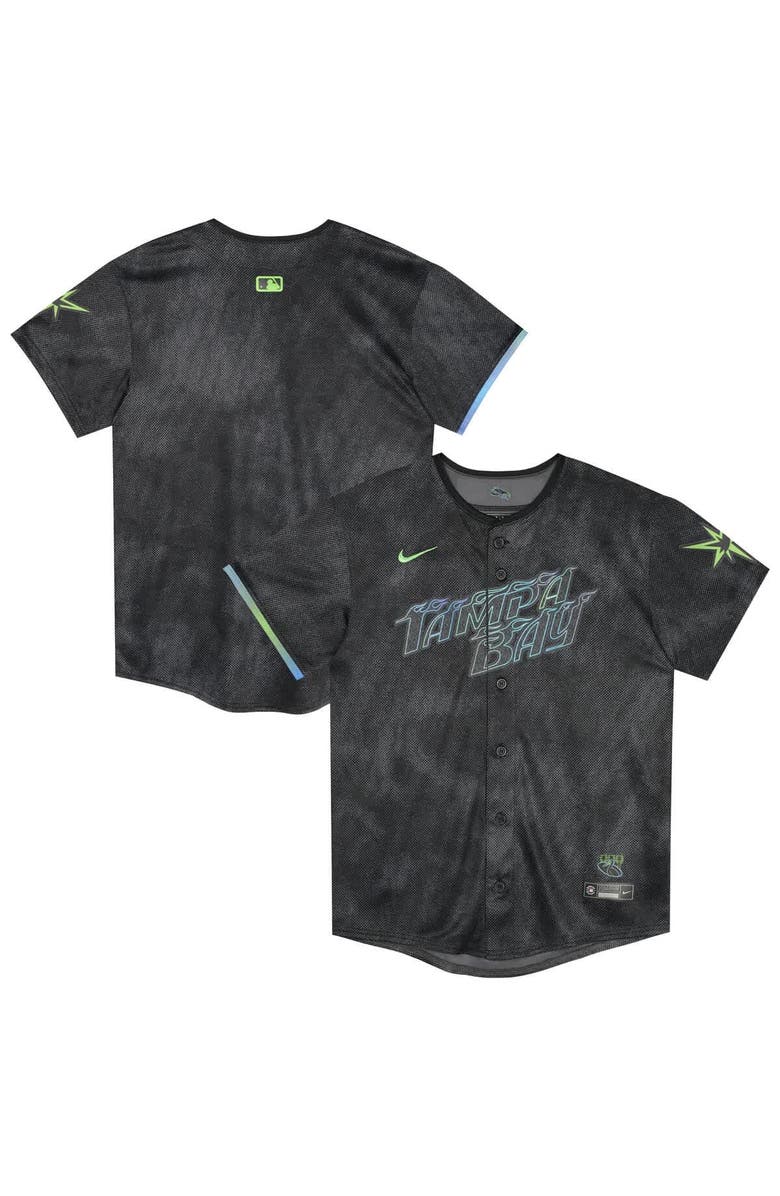 Nike Preschool Nike  Black Tampa Bay Rays City Connect Jersey, Alternate, color, Black