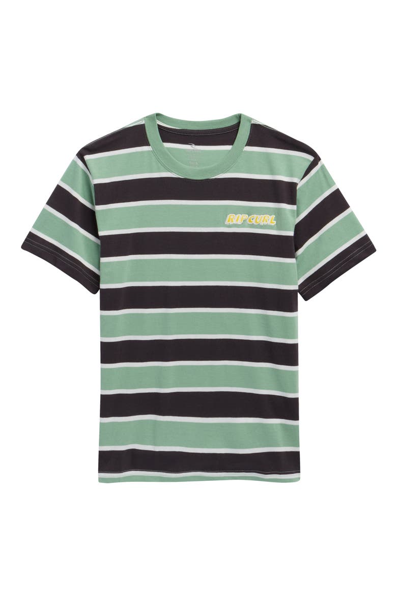 Kids' Eternal Shred Stripe Cotton T-Shirt, Main, color, ALOE