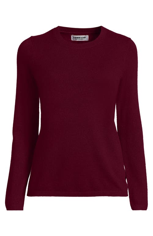 Lands' End Plus Size Cashmere Sweater In Burgundy