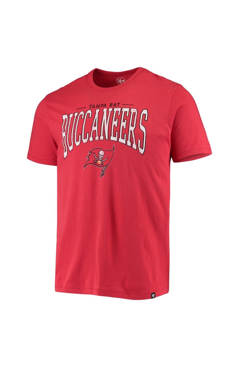 '47 Men's '47 Red Tampa Bay Buccaneers Franklin Logo T-Shirt, Alternate, color,