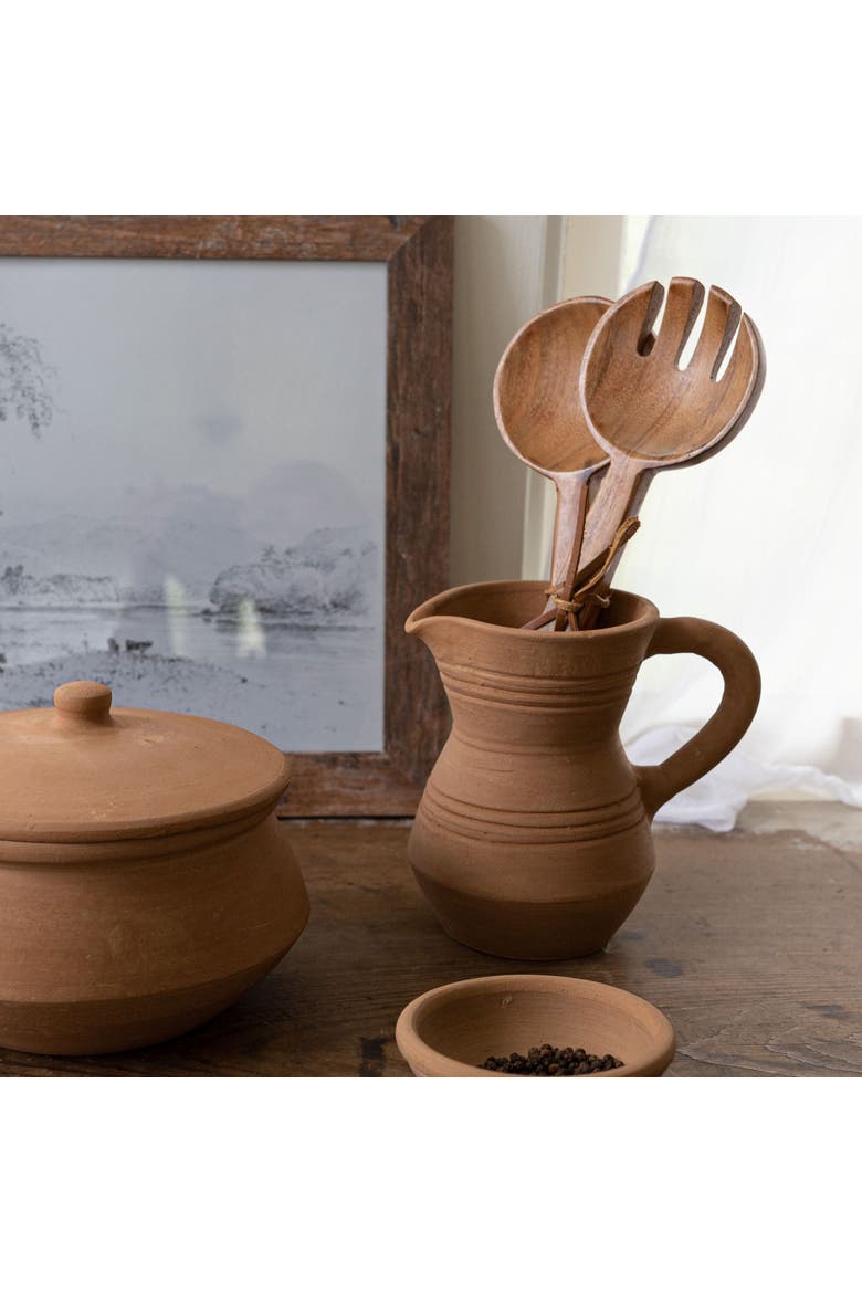 Natural Terracotta Pitcher, Alternate, color, Orange