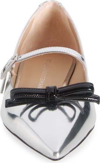 Stuart Weitzman Felicity Bow Mary Jane Flat (Women