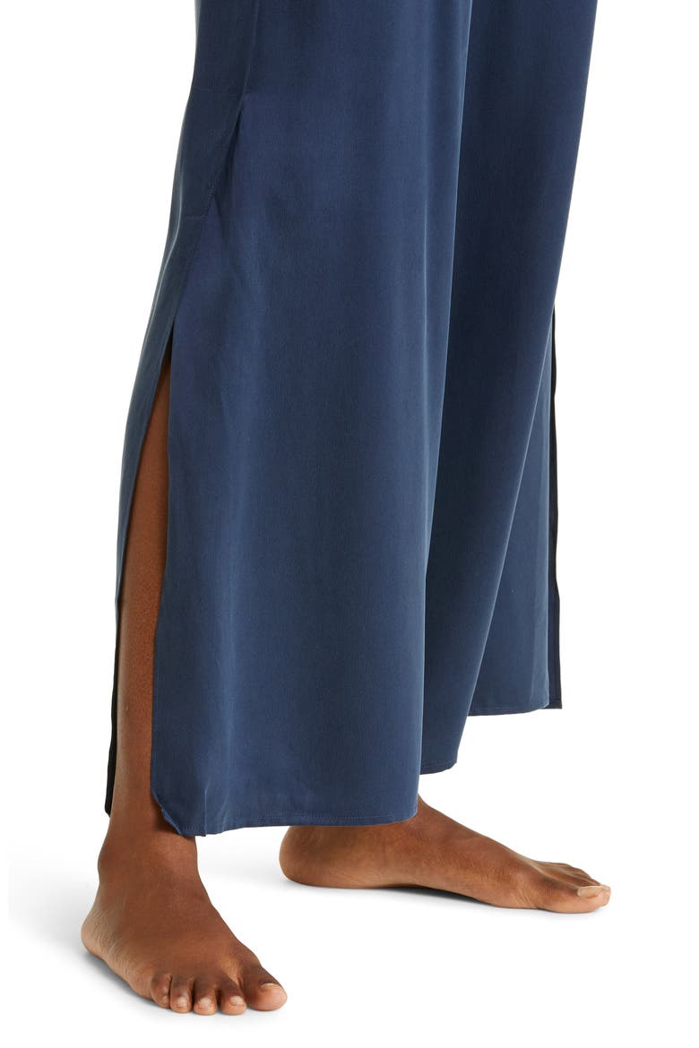 Washable Silk Pajamas, Alternate, color, DEEP BLUE