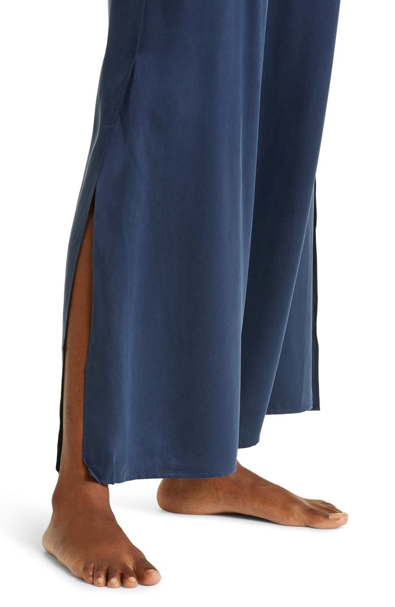 Lunya Washable Silk Pajamas, Alternate, color, Deep Blue