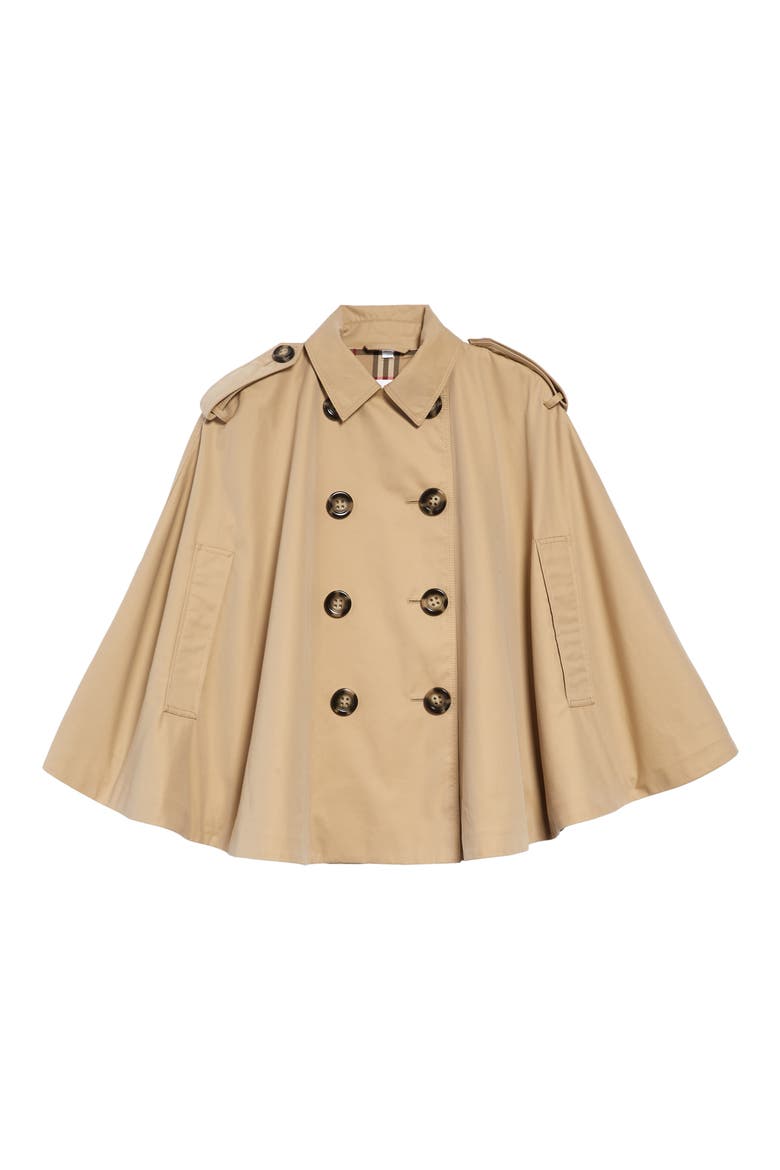 Leanne Trench Cape Coat, Main, color, HONEY