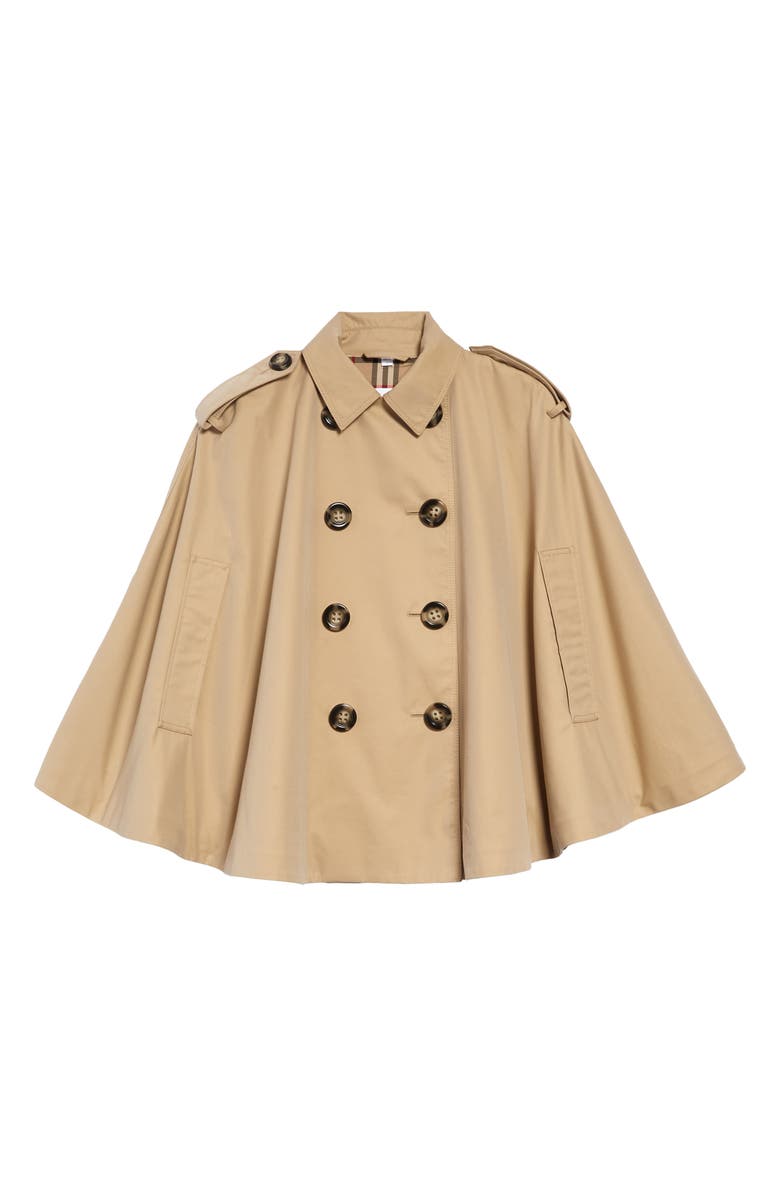 Burberry Leanne Trench Cape Coat, Main, color, 