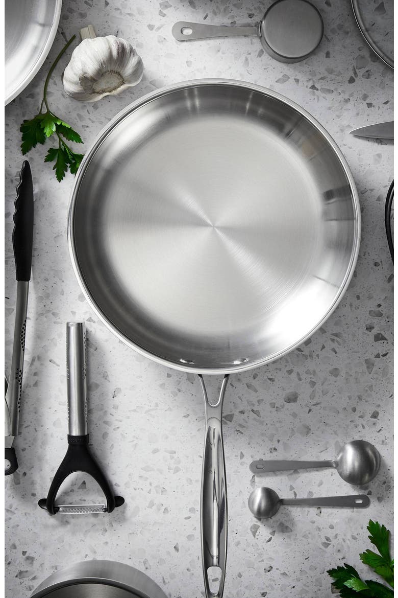 iconiX™ 10" Frypan, Alternate, color, SILVER