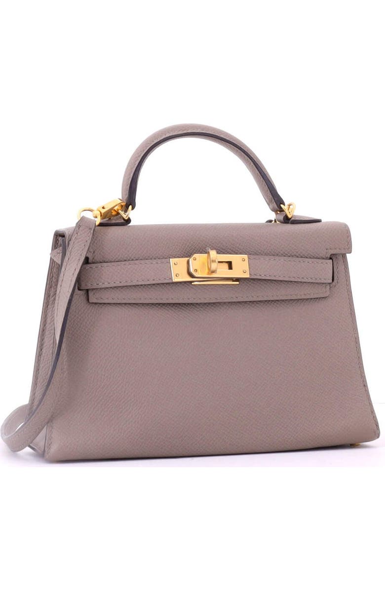 Pre-Owned Hermes Kelly Mini II Bag Grey Epsom with Gold Hardware 20, Alternate, color,