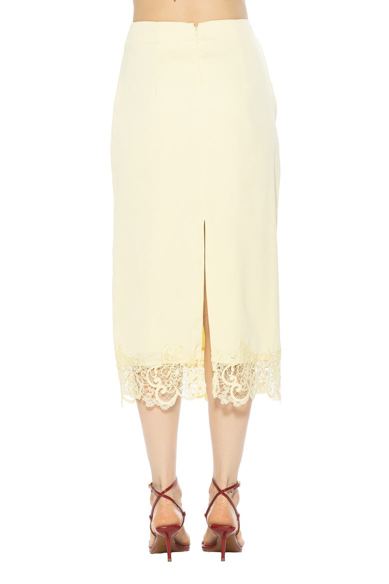 Ashen Midi Skirt, Alternate, color, BUTTER YELLOW