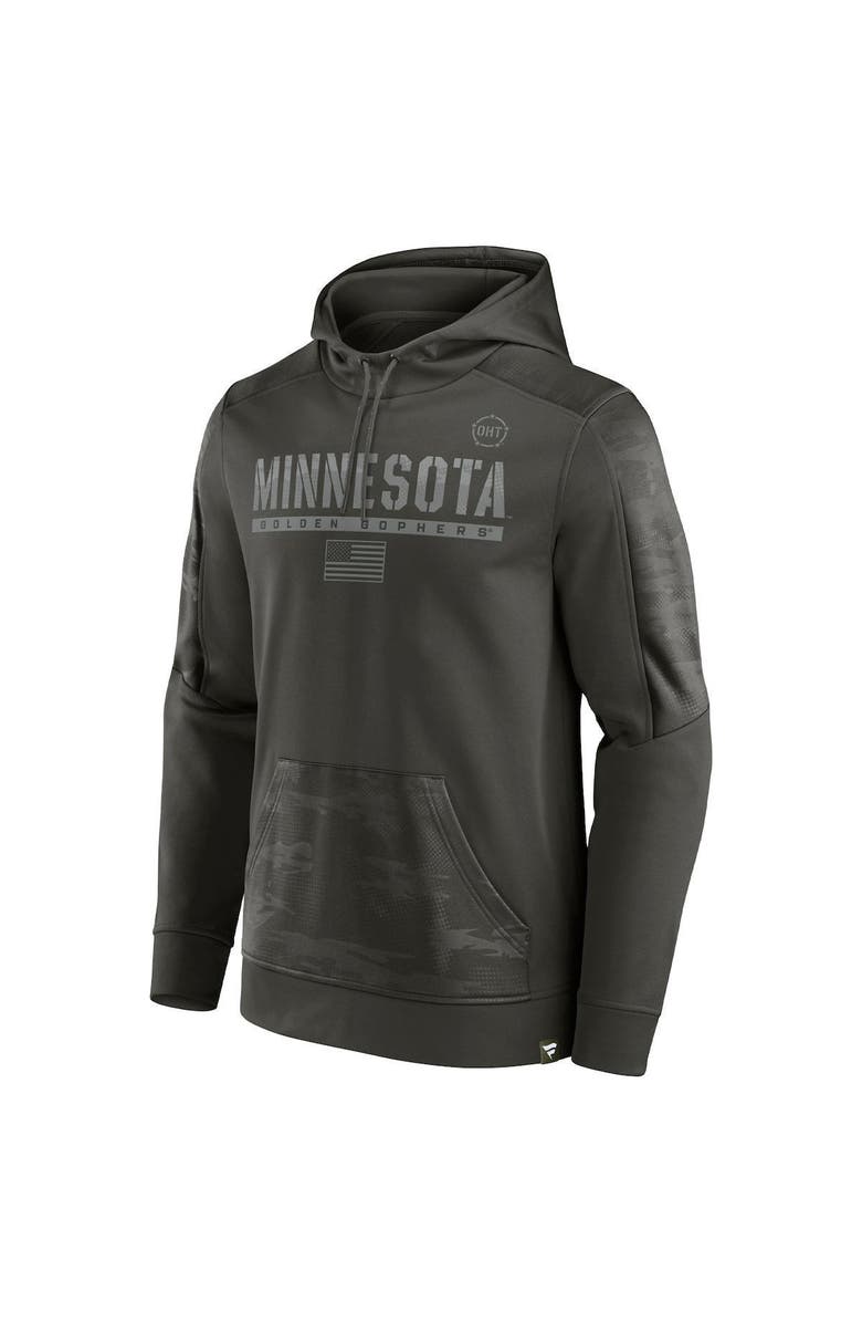 FANATICS Men's Fanatics Branded Olive Minnesota Golden Gophers OHT Military Appreciation Guardian Pullover Hoodie, Alternate, color, Olive