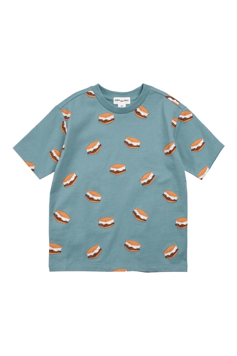 Kids' Organic Cotton T-Shirt, Main, color, DUSTY BLUE