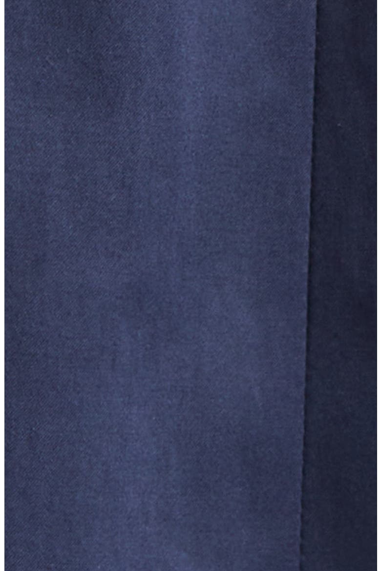 Double Breasted Stretch Sateen Shirtdress, Alternate, color, MIDNIGHT