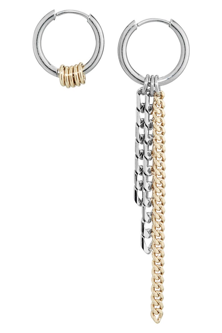 Jane Hoop Earrings, Alternate, color, GOLD AND PALLADIUM