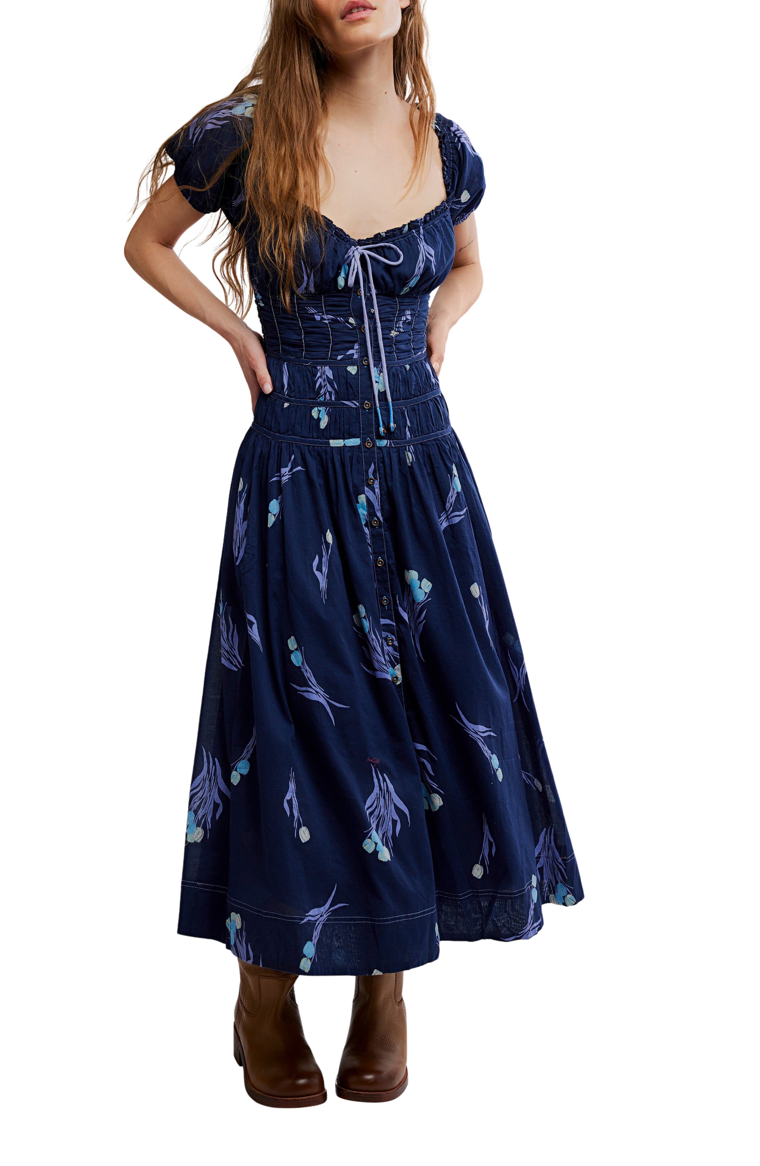 Free People Complete Me Cotton Midi Dress