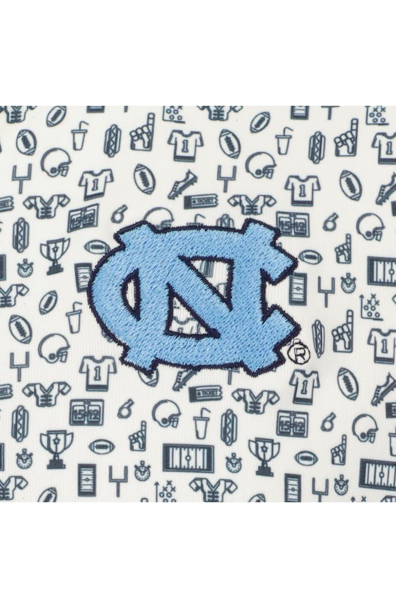 GARB Youth Garb White North Carolina Tar Heels Allover Print Polo, Alternate, color, White