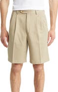 Berle Microfiber Pleated Shorts