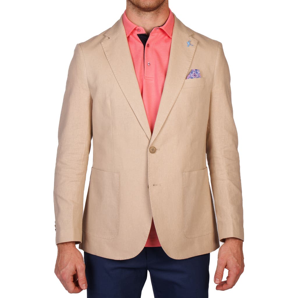 Tailorbyrd Linen Blend Sport Coat In Brown