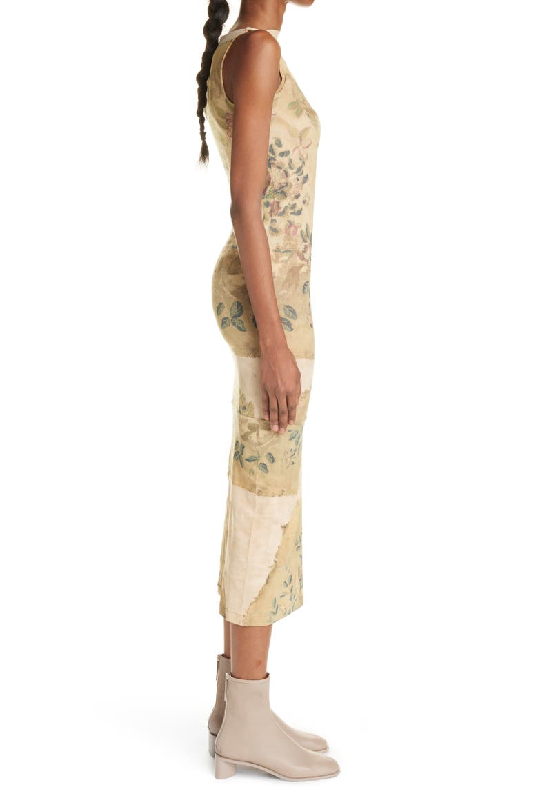 acne studios beige seamless midi dress Eika Rug Print Midi Dress (Women)