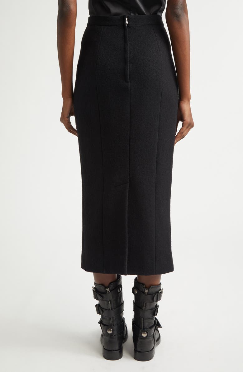 Dolce&Gabbana Virgin Wool Pencil Skirt, Alternate, color, Nero