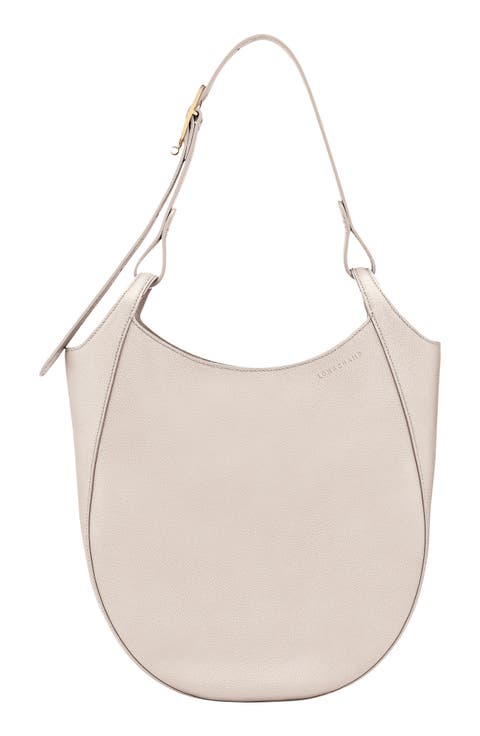 Large Le Foulonne Leather Hobo Bag